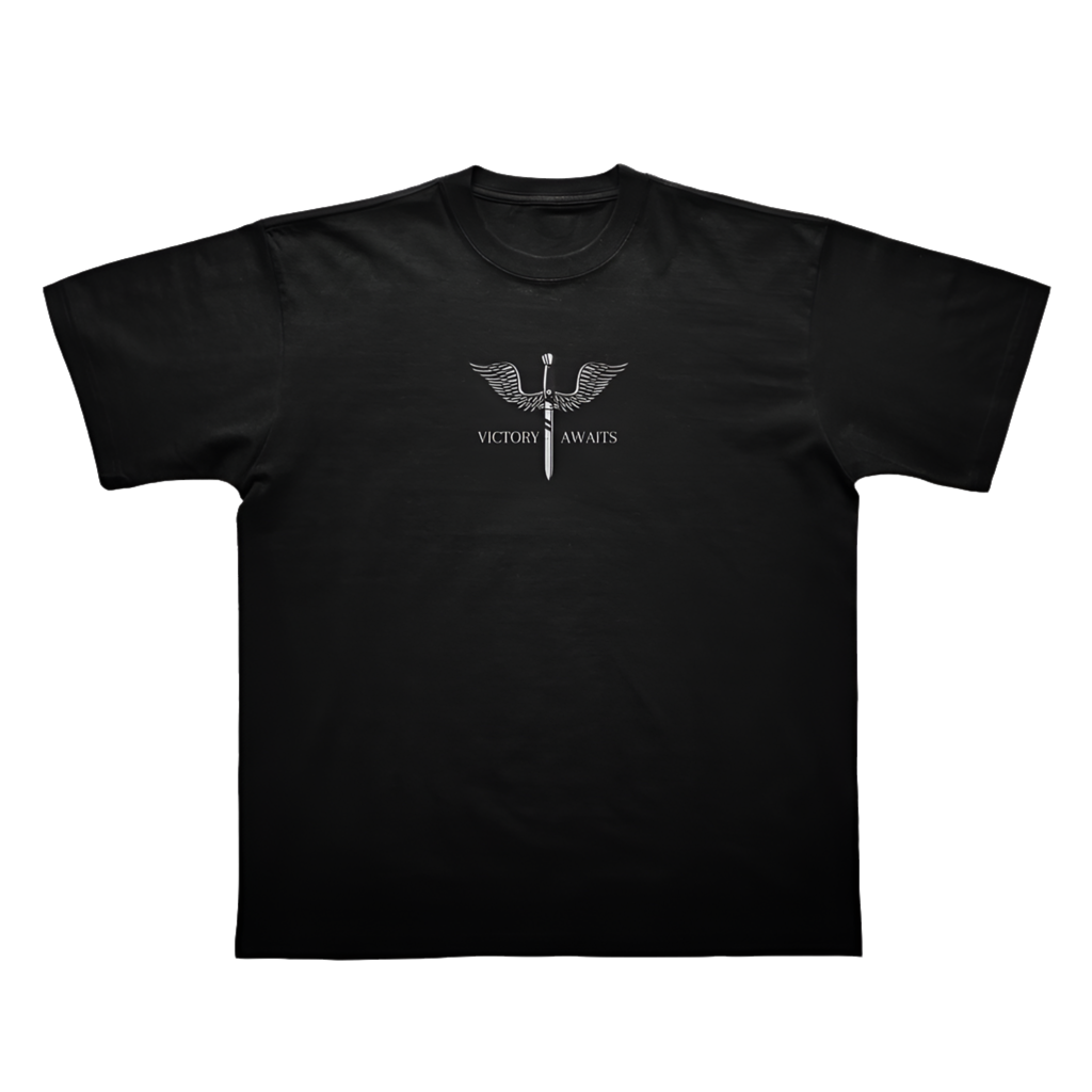 NO SACRIFICE NO VICTORY OVERSIZED GRAPHIC TEE